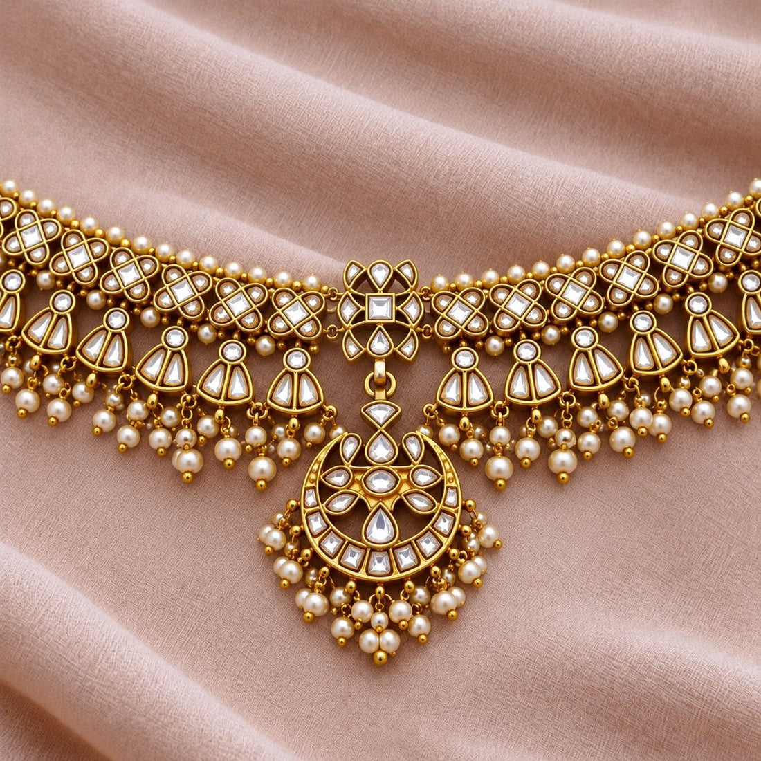 Chandrika Kundan Pearl Necklace, photo 1