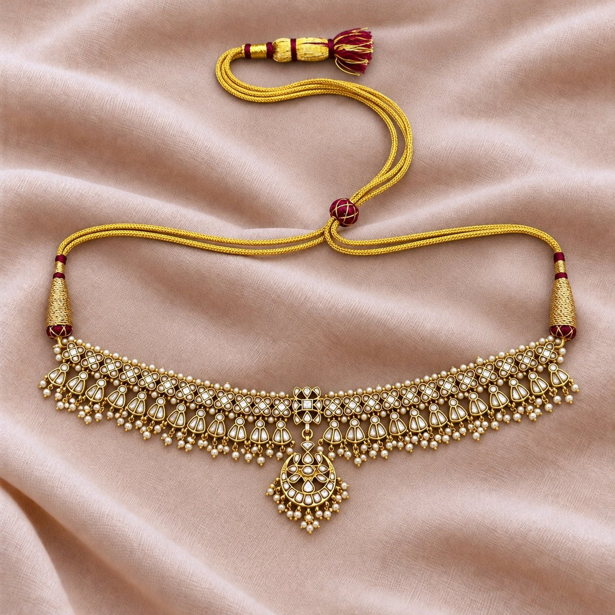 Chandrika Kundan Pearl Necklace, photo 2