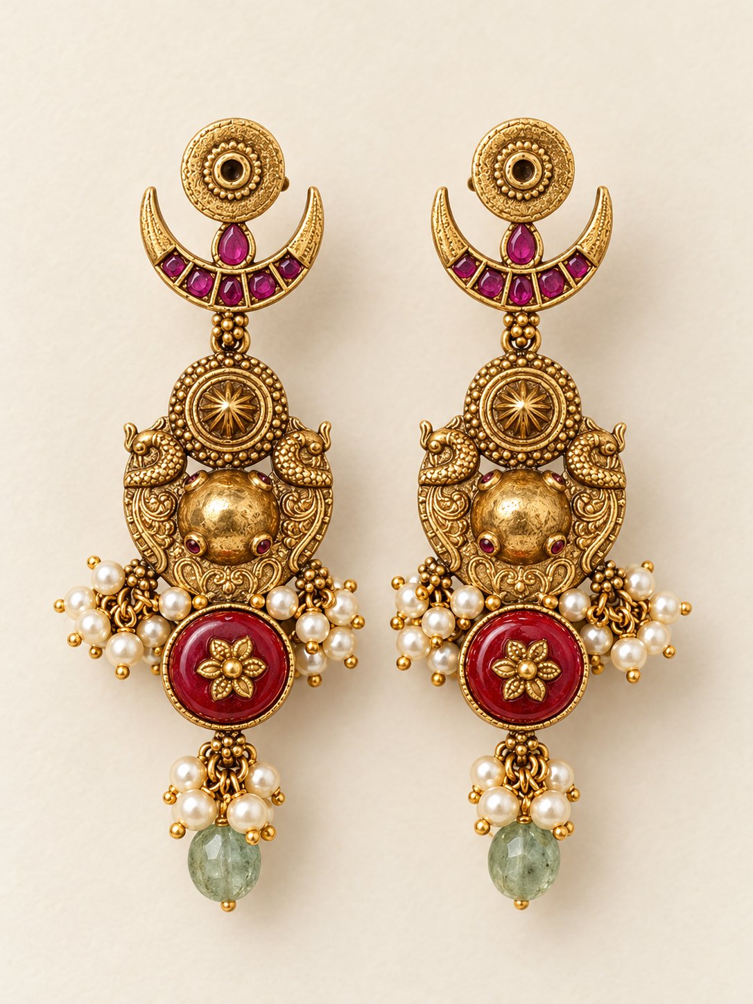 Chandrika Mayura Earrings, photo 1