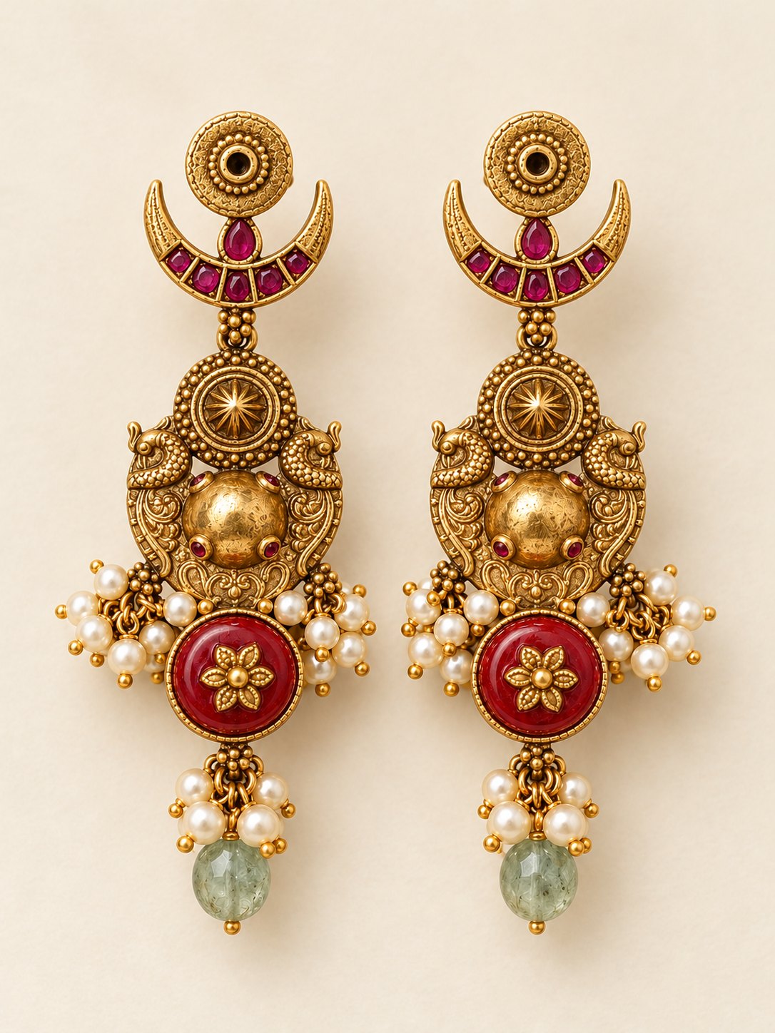 Chandrika Mayura Earrings, photo 2