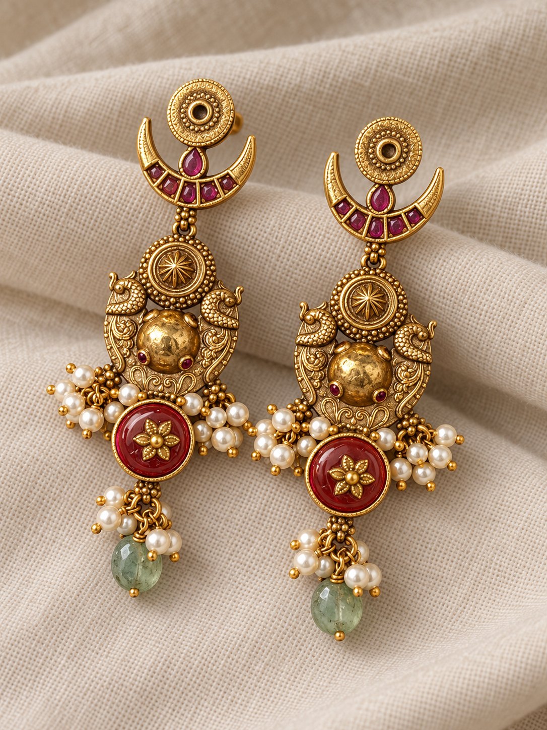 Chandrika Mayura Earrings, photo 3