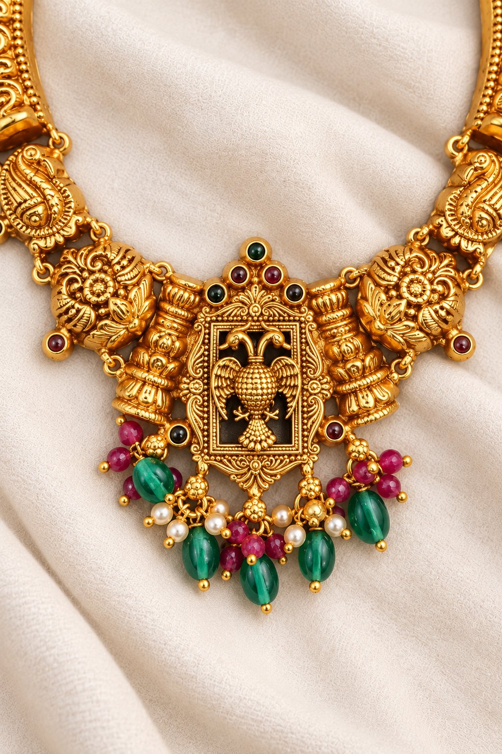 Gandabherunda Temple Kanti Necklace, photo 1