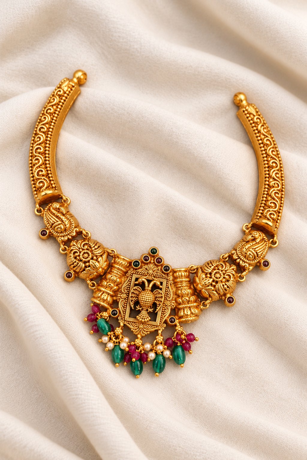 Gandabherunda Temple Kanti Necklace, photo 2