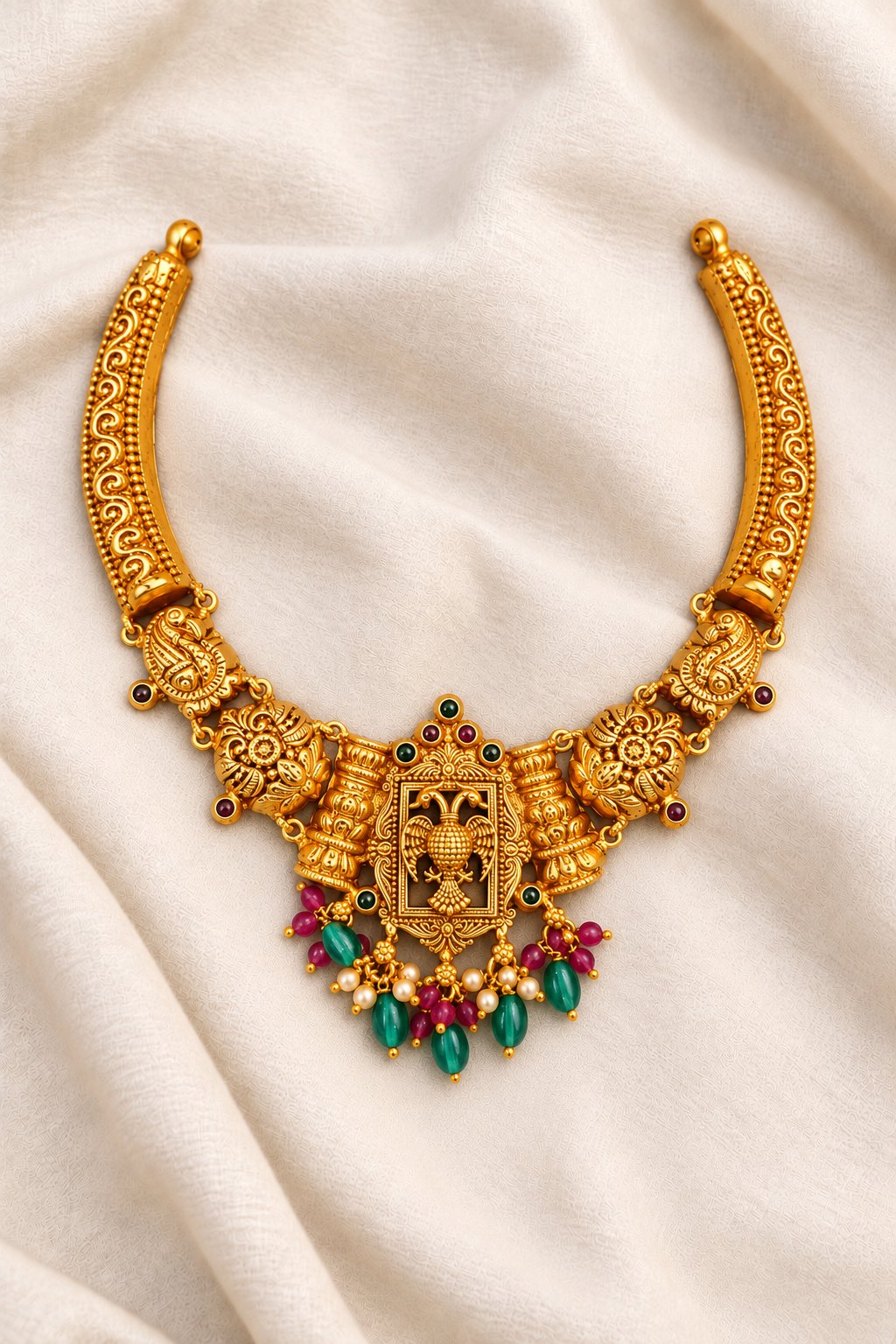 Gandabherunda Temple Kanti Necklace, photo 3