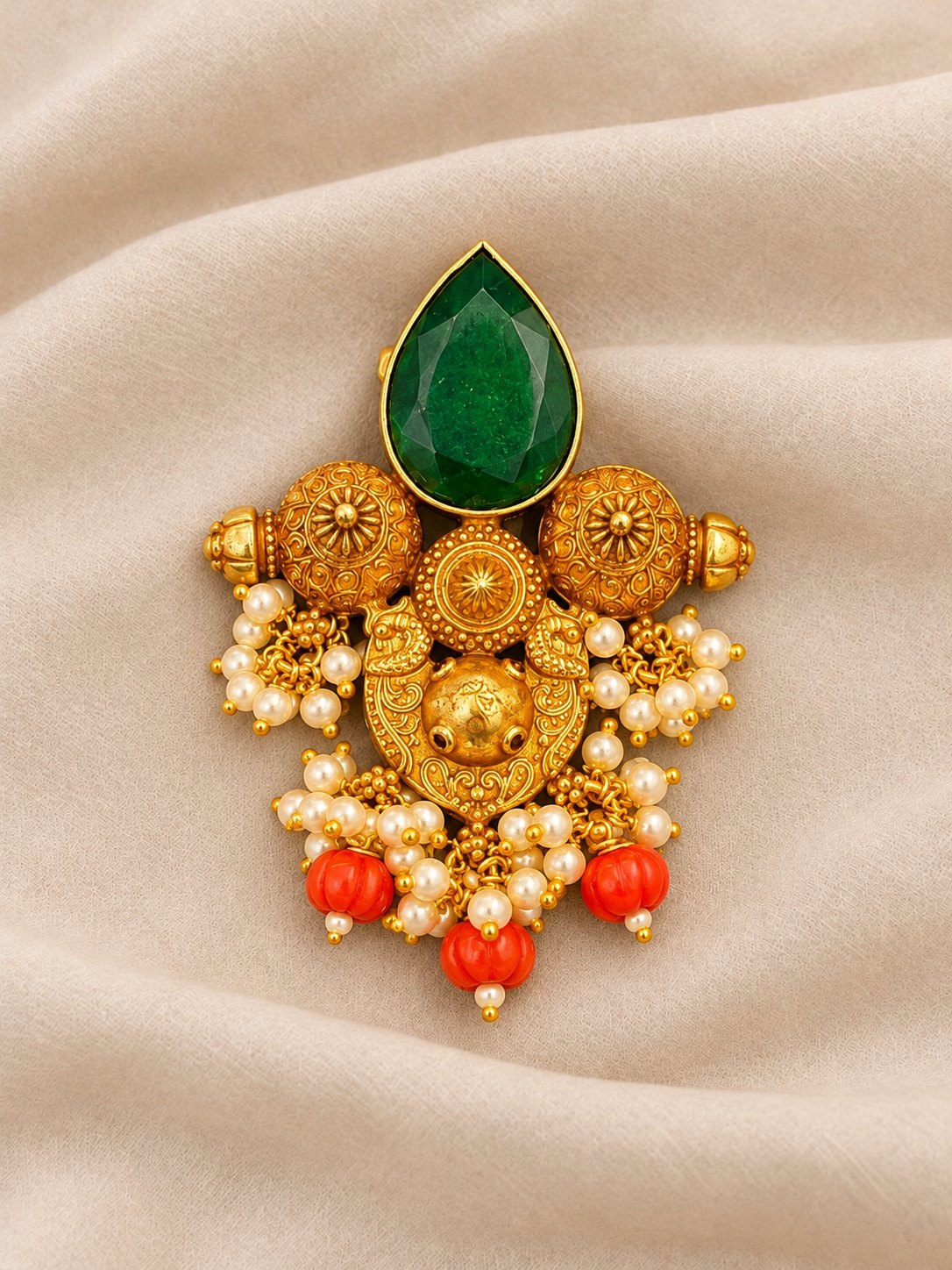 Haritha Mayura Coral Pendant, photo 1