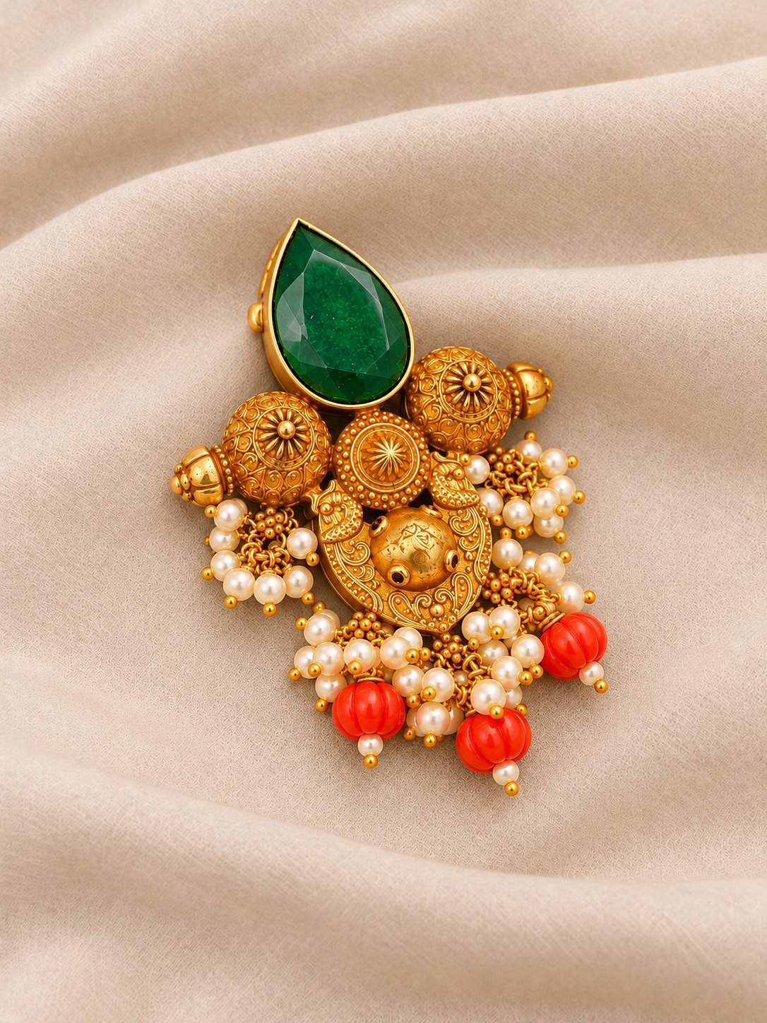 Haritha Mayura Coral Pendant, photo 2