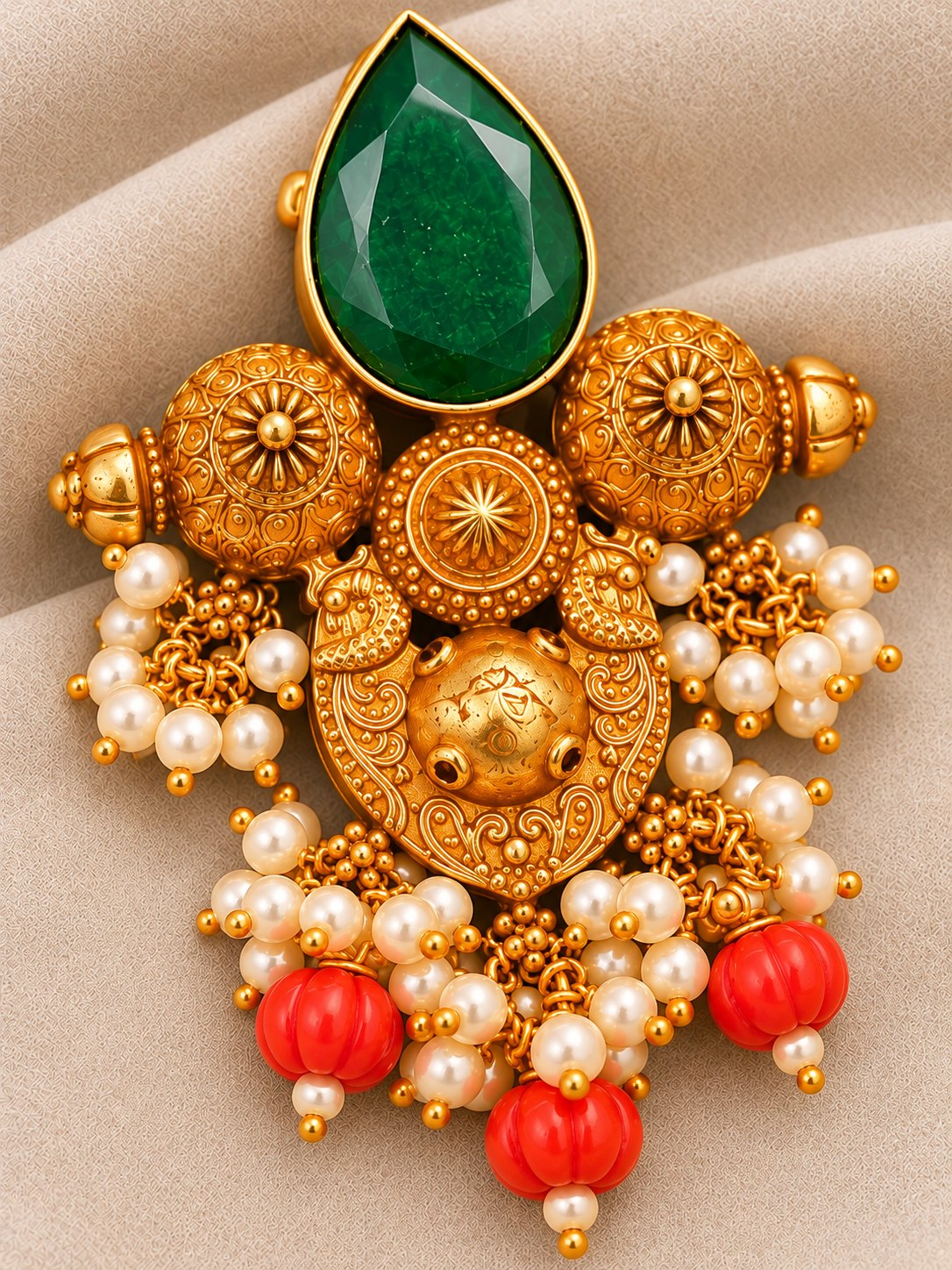 Haritha Mayura Coral Pendant, photo 3
