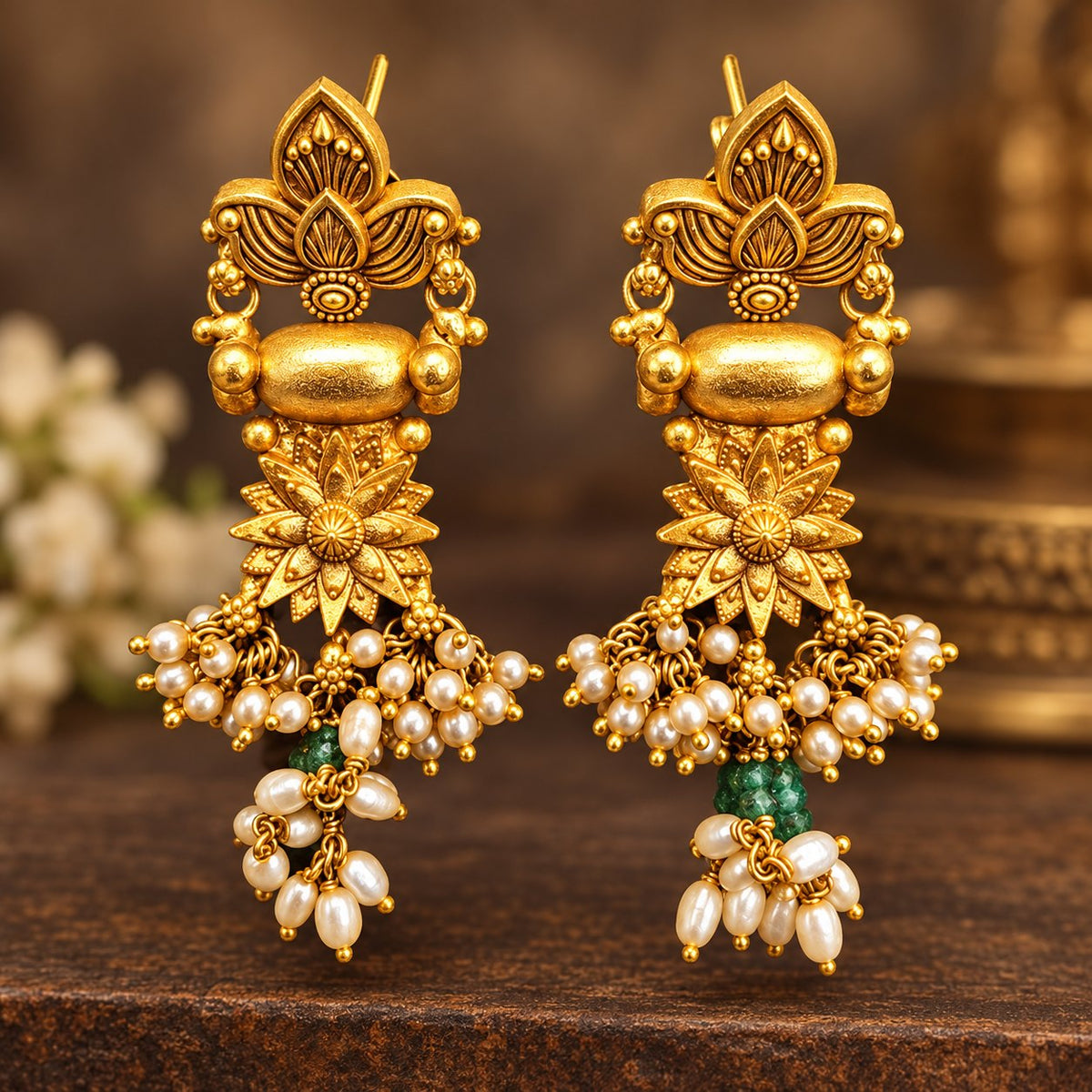 Kamalini Pearl Drop Earrings, photo 2
