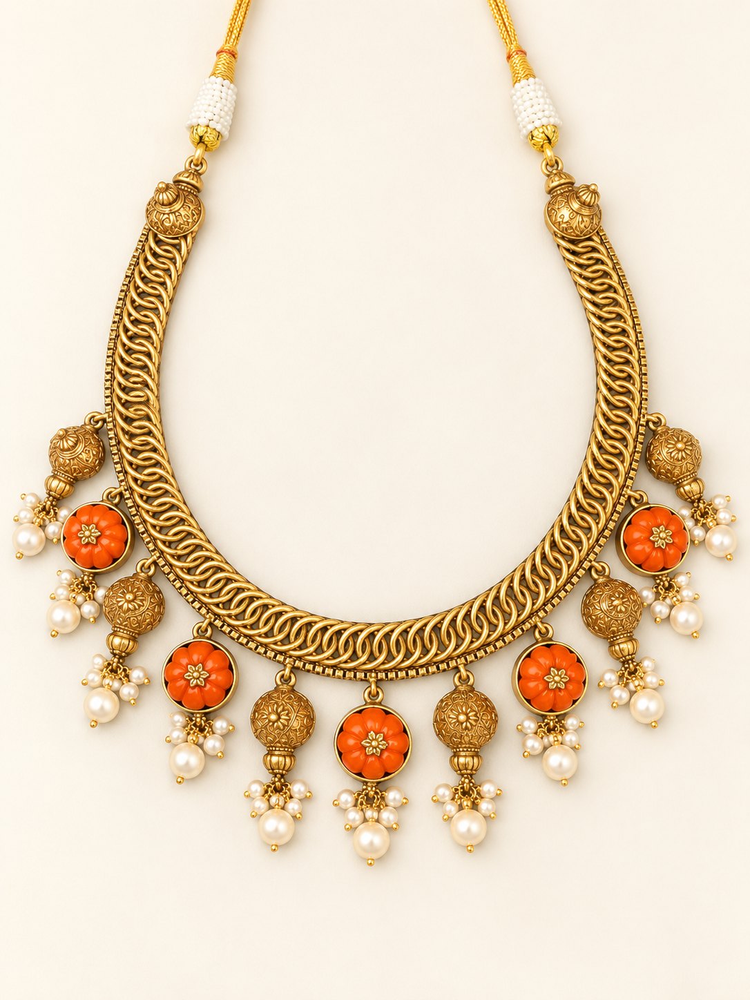 Kanakambari Coral Necklace, photo 1