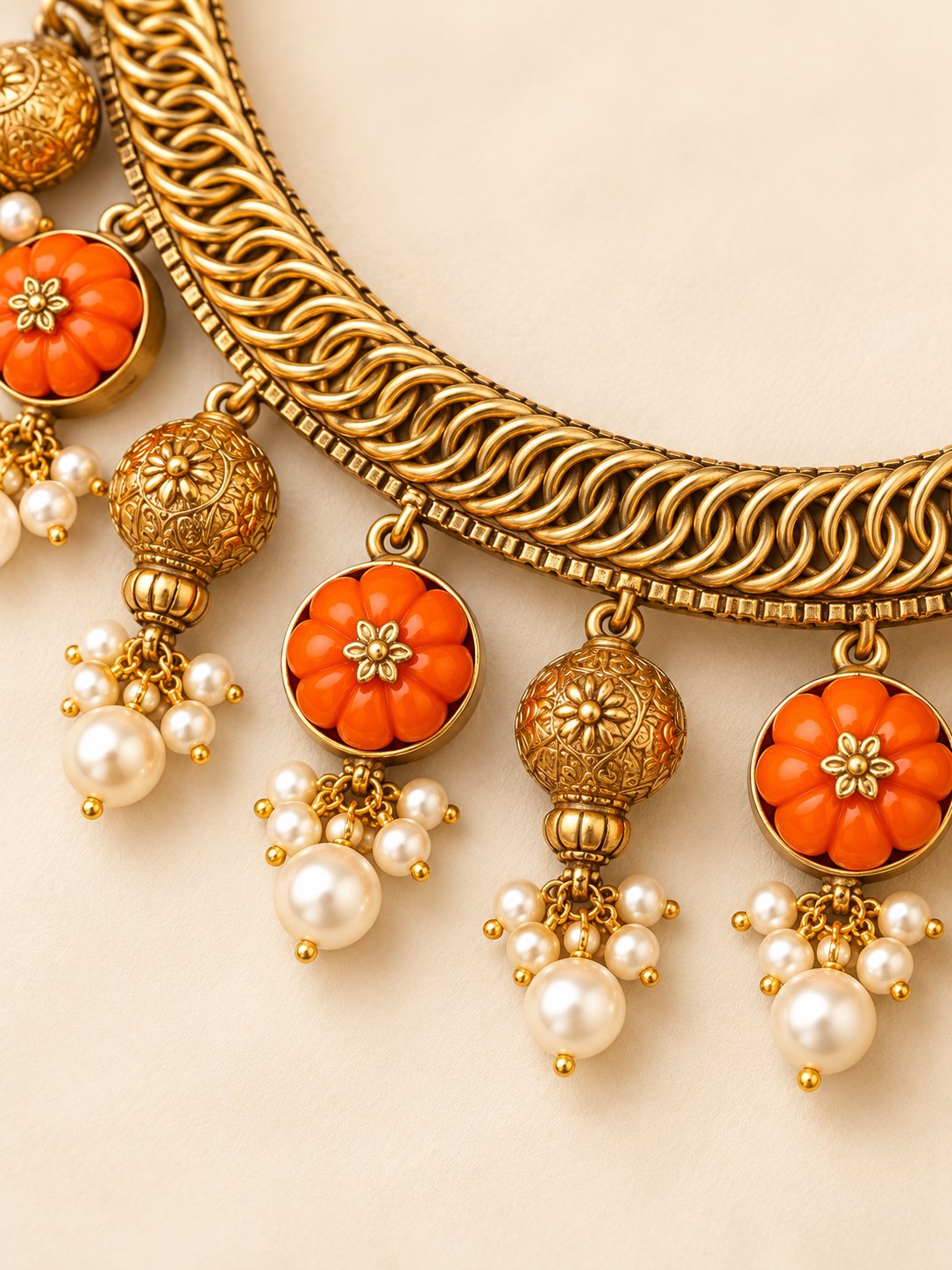 Kanakambari Coral Necklace, photo 2