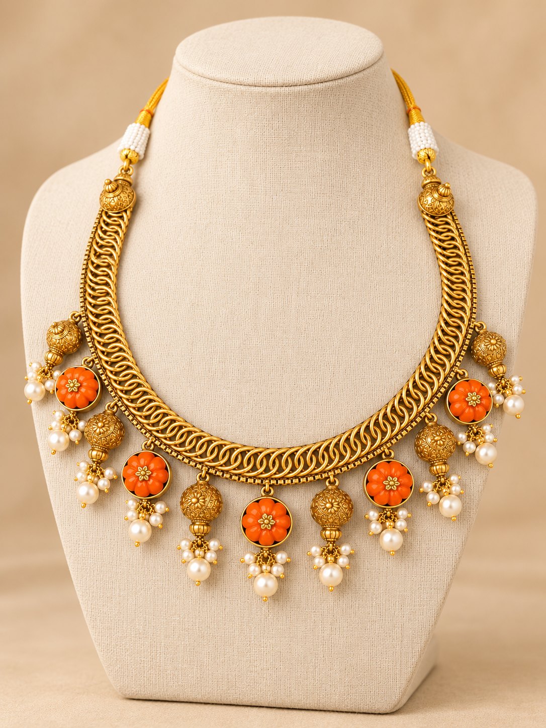 Kanakambari Coral Necklace, photo 3