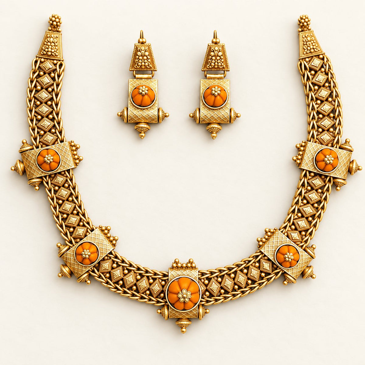 Kanakrekha Floral Necklace Set, photo 2