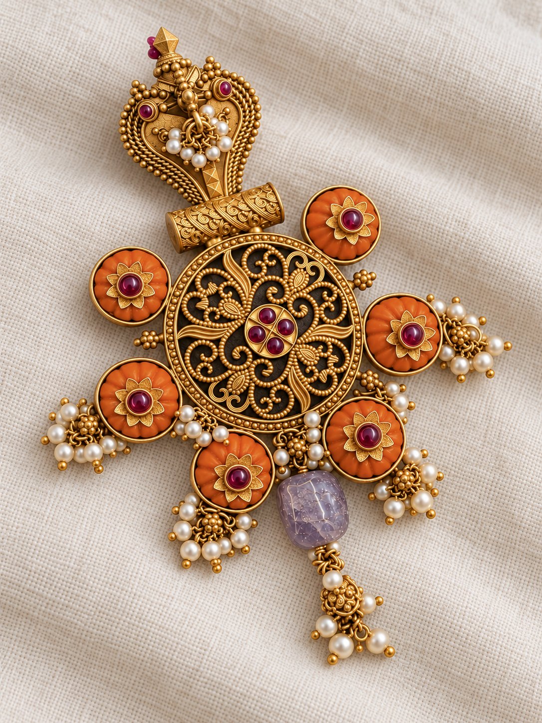 Kumuda Rajshree Heritage Pendant, photo 2