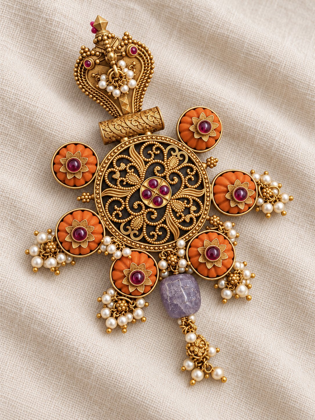 Kumuda Rajshree Heritage Pendant, photo 3