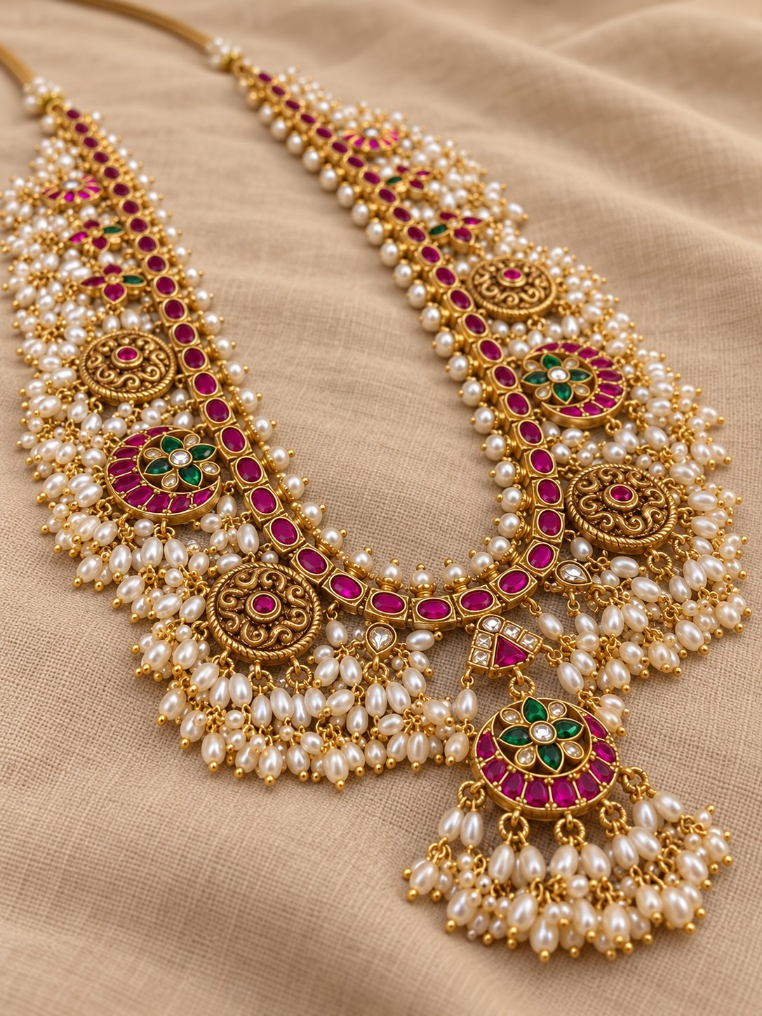 Kundan Ratna Pearl Guttapusalu Haram, photo 3