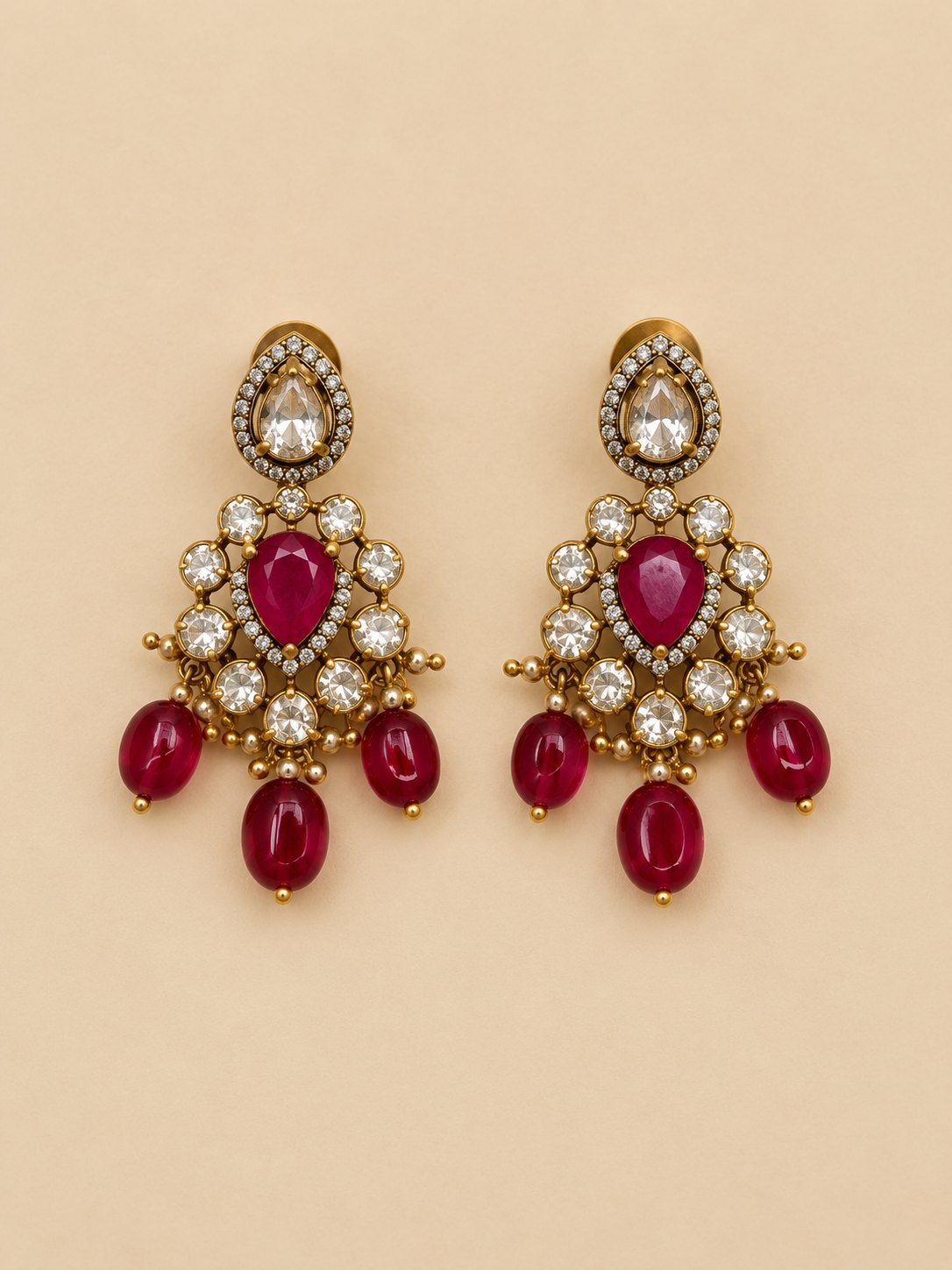 Manikya Chandrika Kundan Pendant Set, photo 2