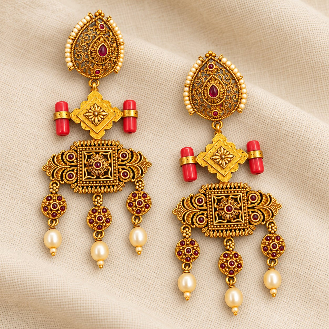 Manikya Vaibhava Heritage Earrings, photo 1
