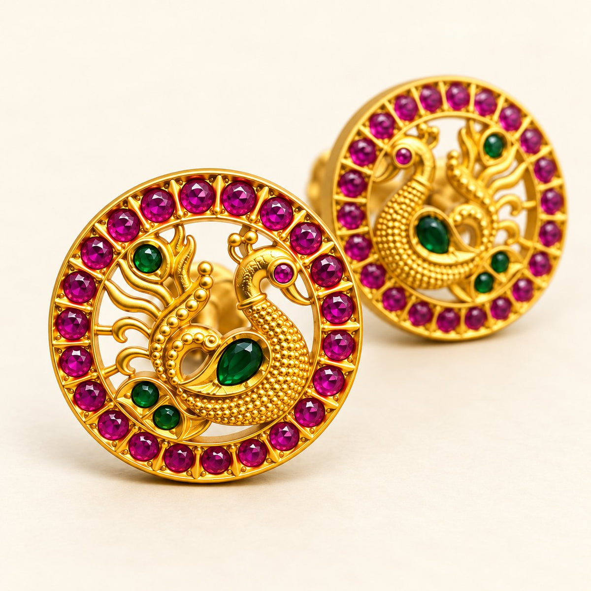 Mayur Chakra Stud Earrings, photo 2