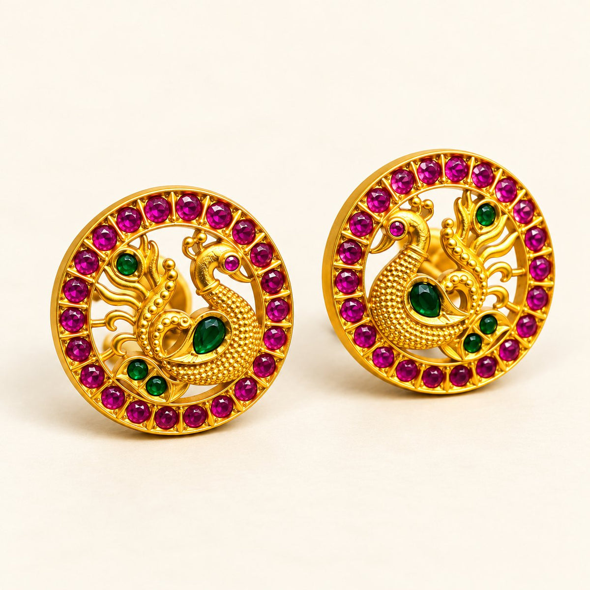 Mayur Chakra Stud Earrings, photo 3