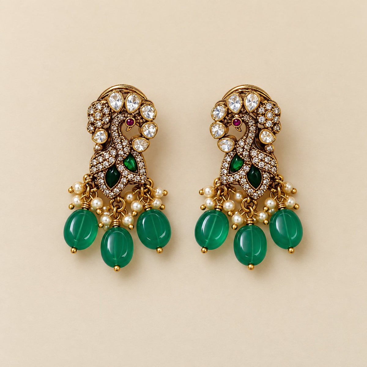 Mayura Vaibhava Kundan Pendant Set, photo 2