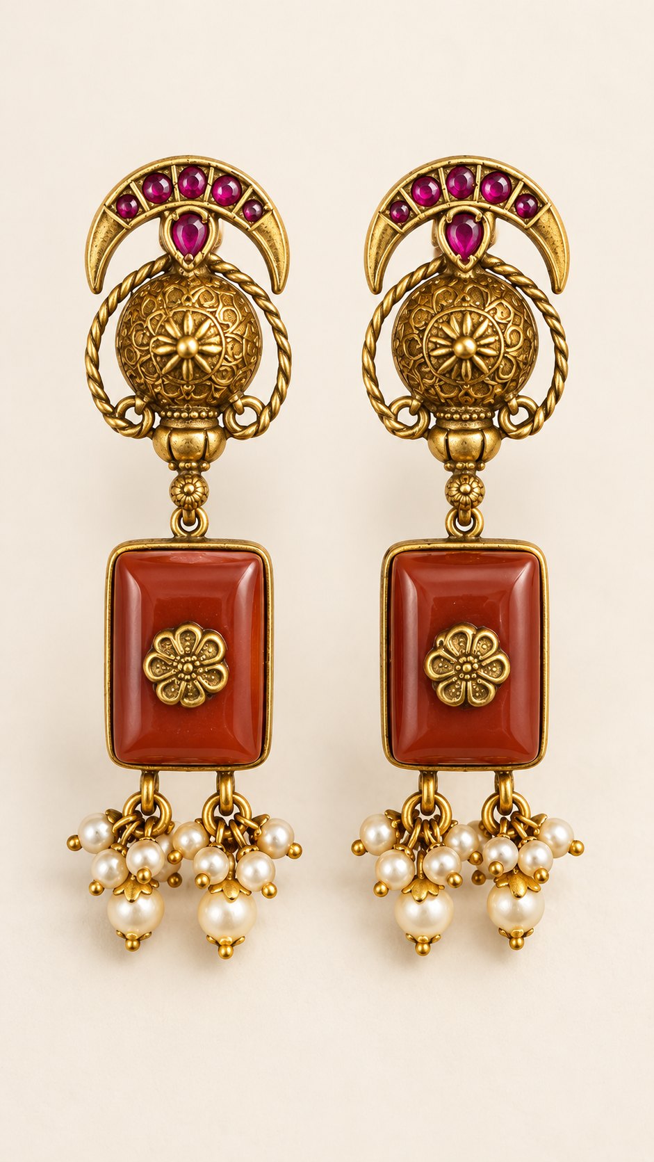 Mayurika Chandbali Earrings, photo 1