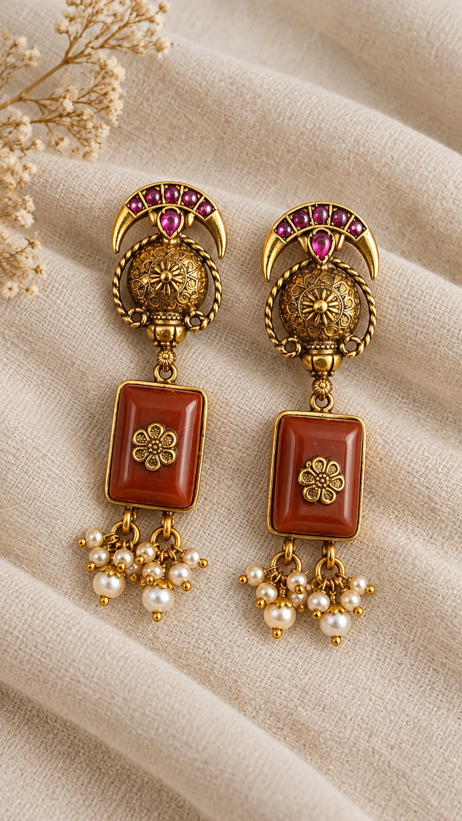 Mayurika Chandbali Earrings, photo 3