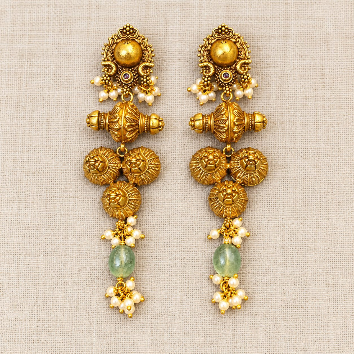 Mayurika Nakashi Bead Earrings, photo 1