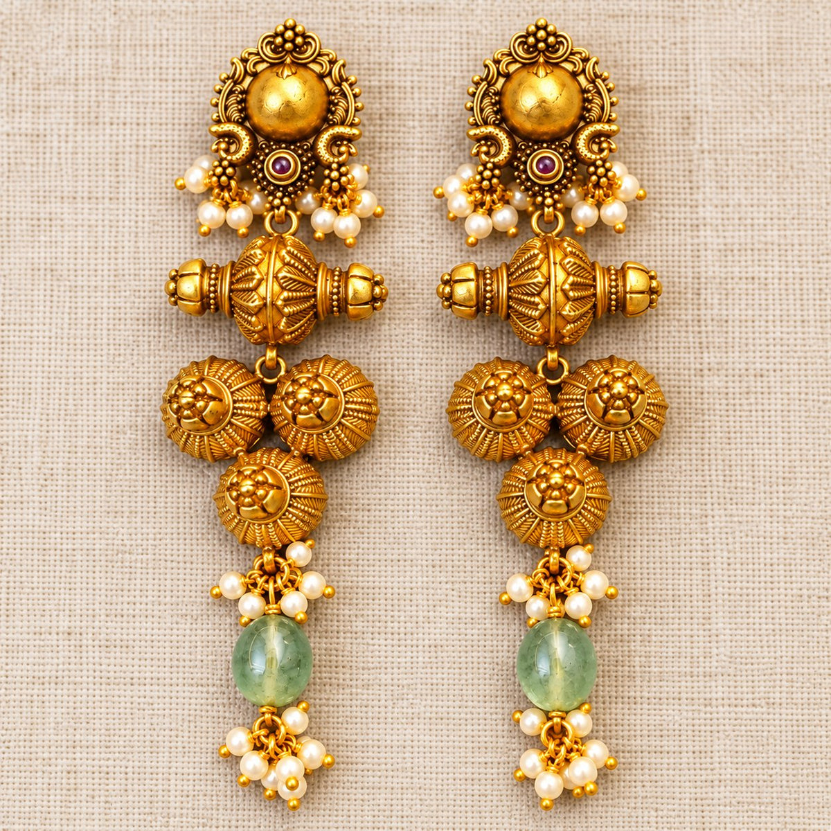 Mayurika Nakashi Bead Earrings, photo 3