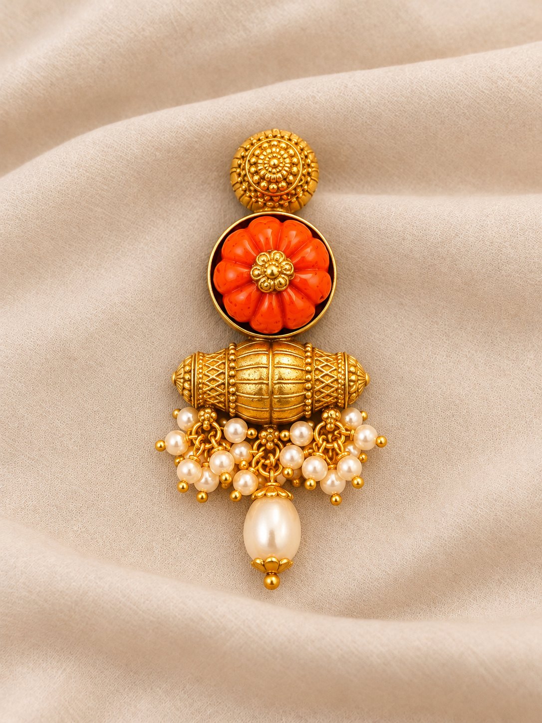 Mridangika Floral Pendant, photo 1