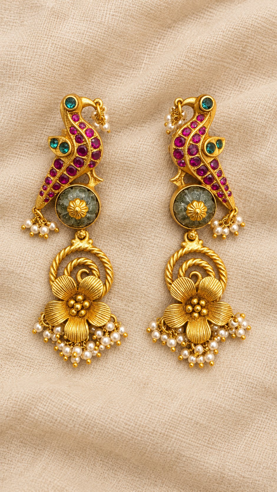 Mrinalika Mayuri Earrings, photo 1