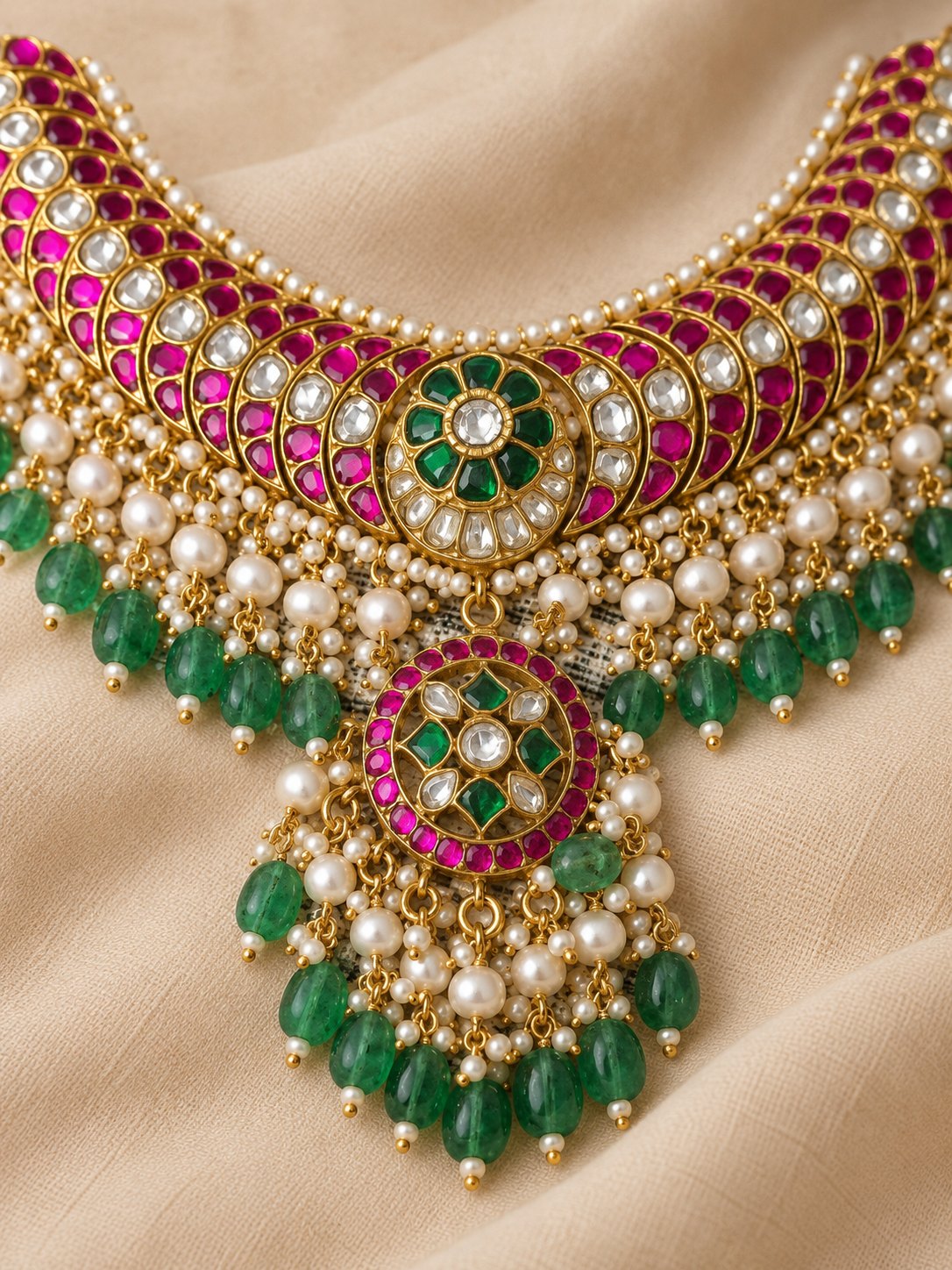 Padma Chakra Kundan Necklace, photo 2