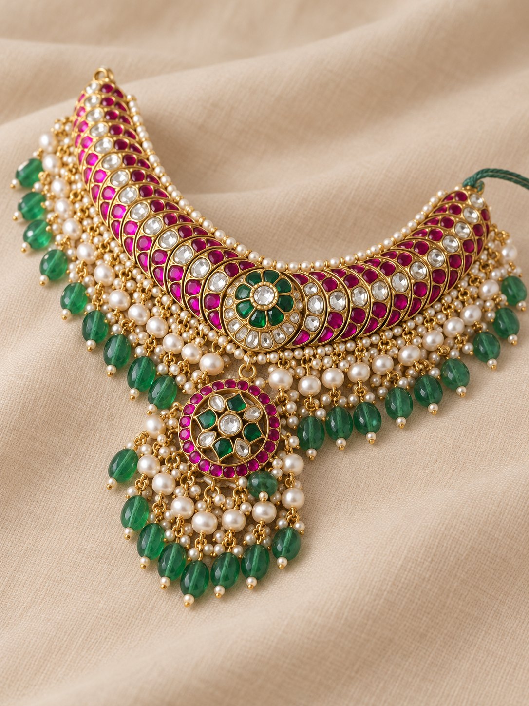 Padma Chakra Kundan Necklace, photo 3