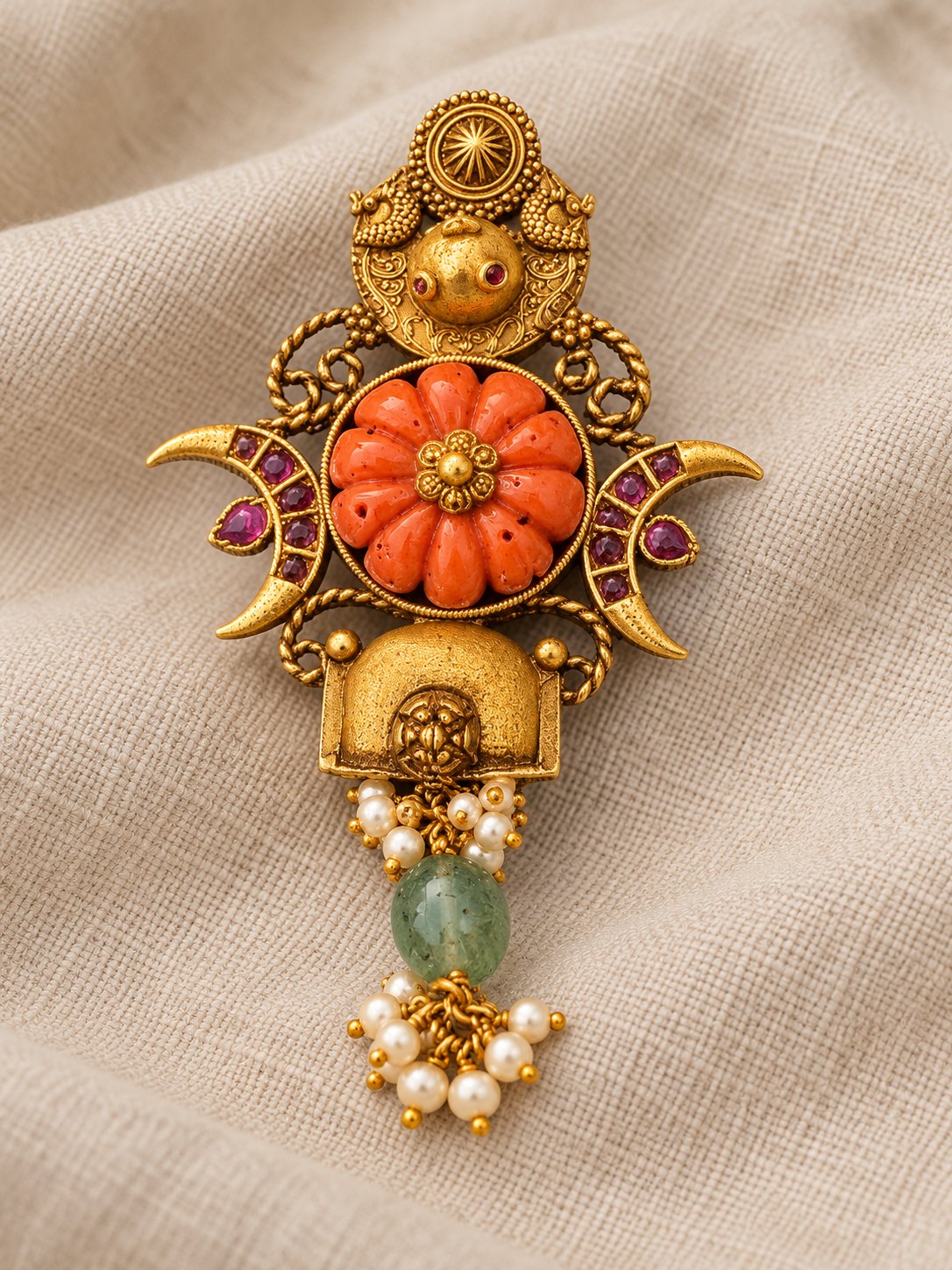 Padmaraga Chandrika Pendant, photo 2