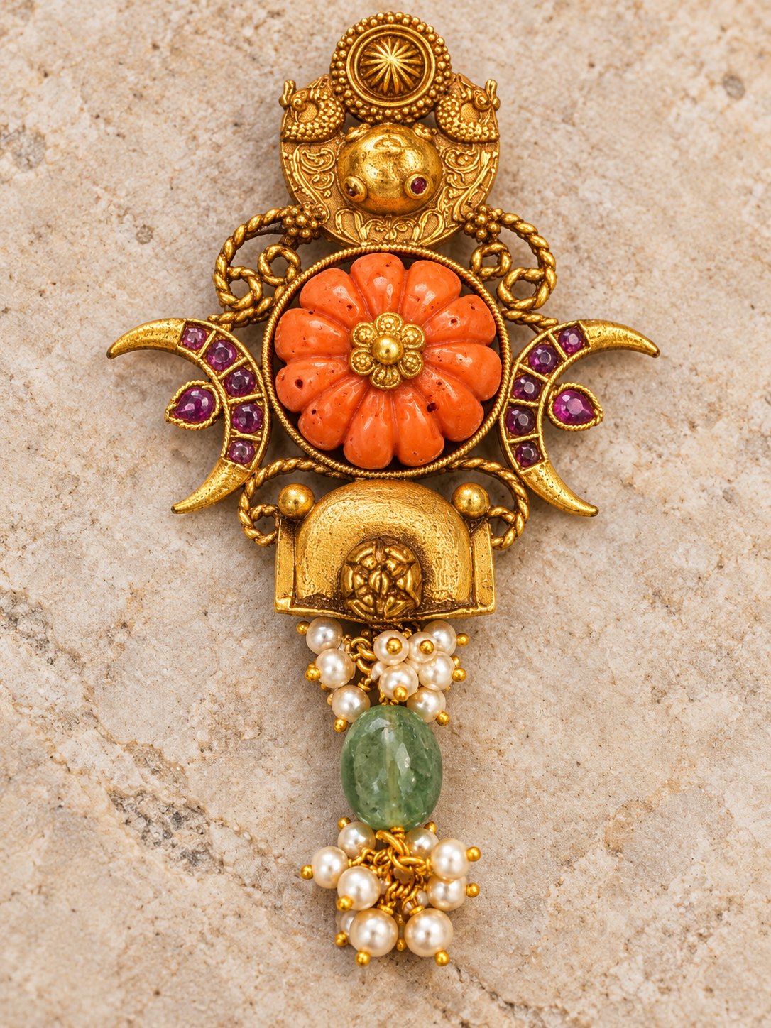 Padmaraga Chandrika Pendant, photo 3