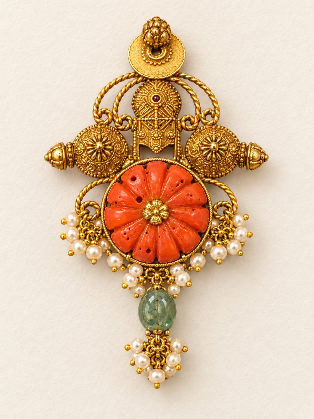 Padmaraga Coral Pendant, photo 2