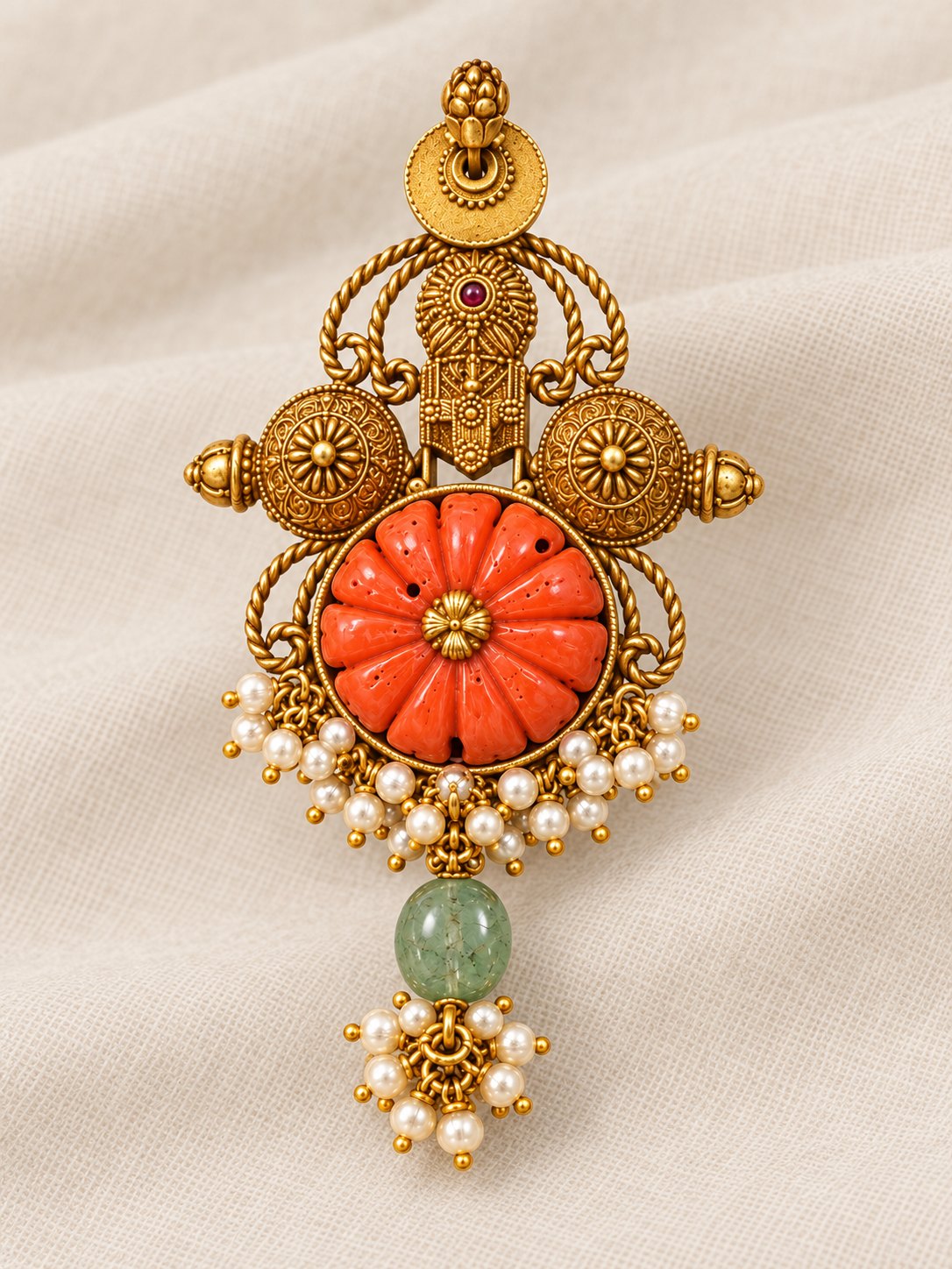 Padmaraga Coral Pendant, photo 3