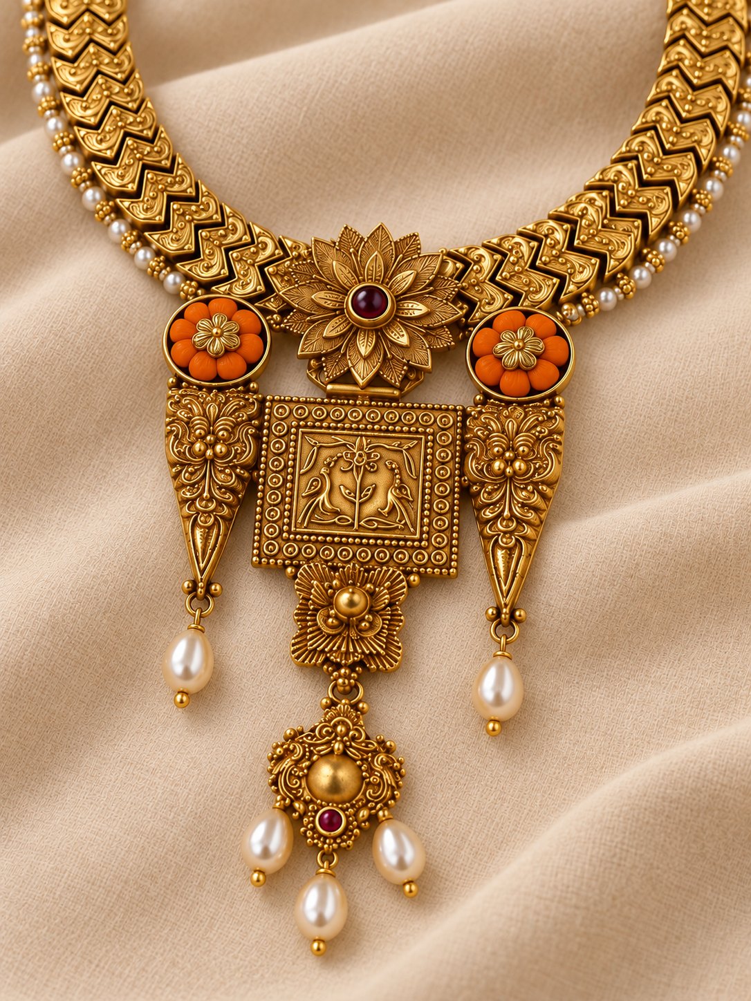 Padmavalli Antique Kanti Necklace, photo 2