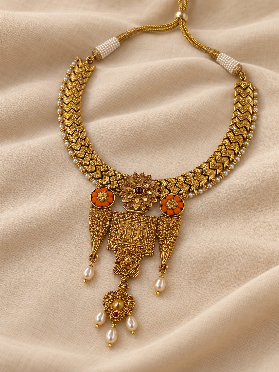 Padmavalli Antique Kanti Necklace, photo 3