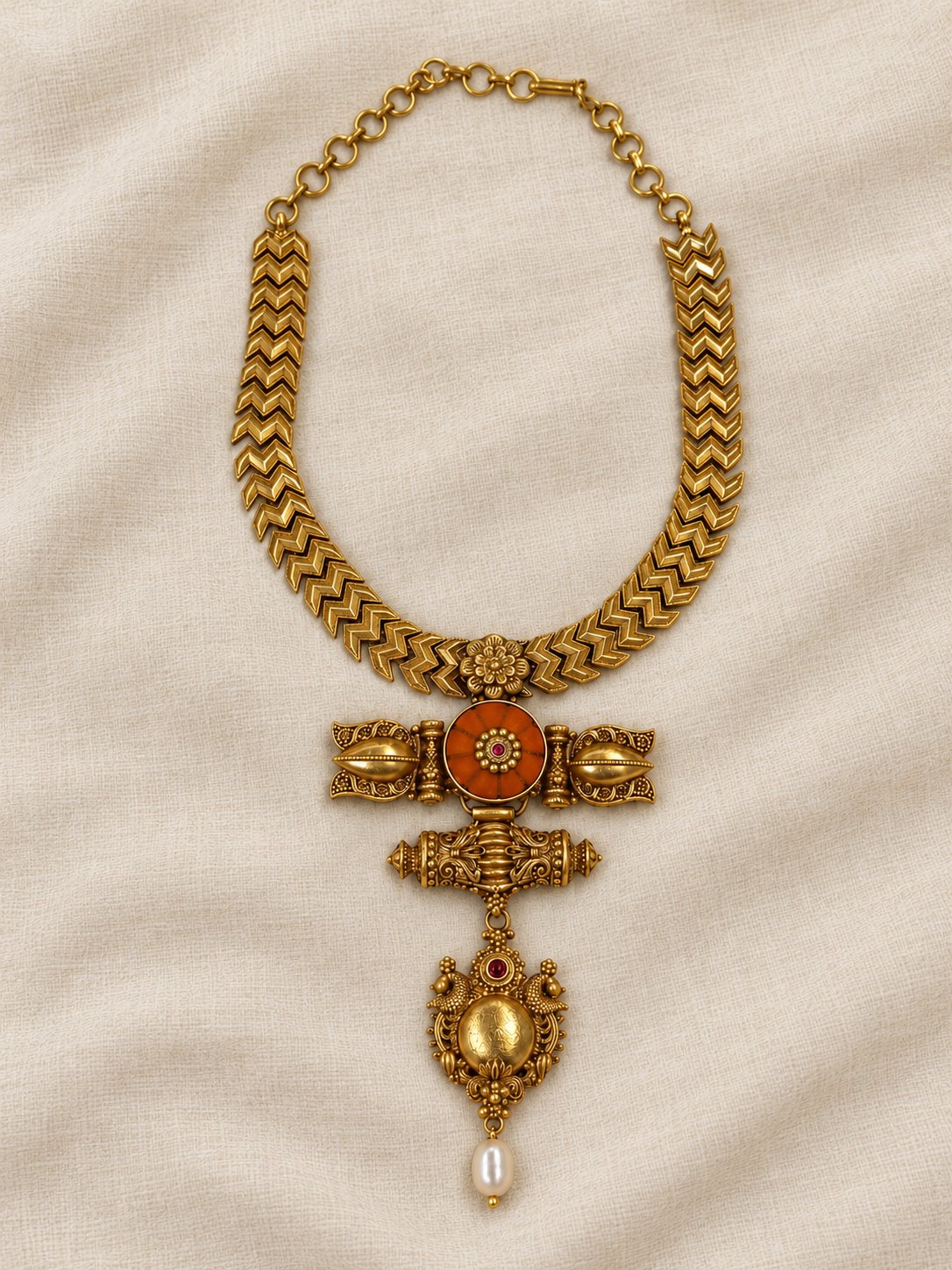 Padmavalli Heritage Antique Kanti Necklace, photo 1