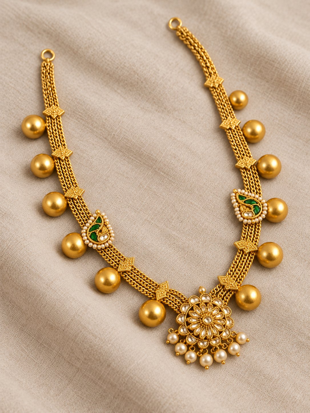 Pushpavali Gundu Necklace, photo 1