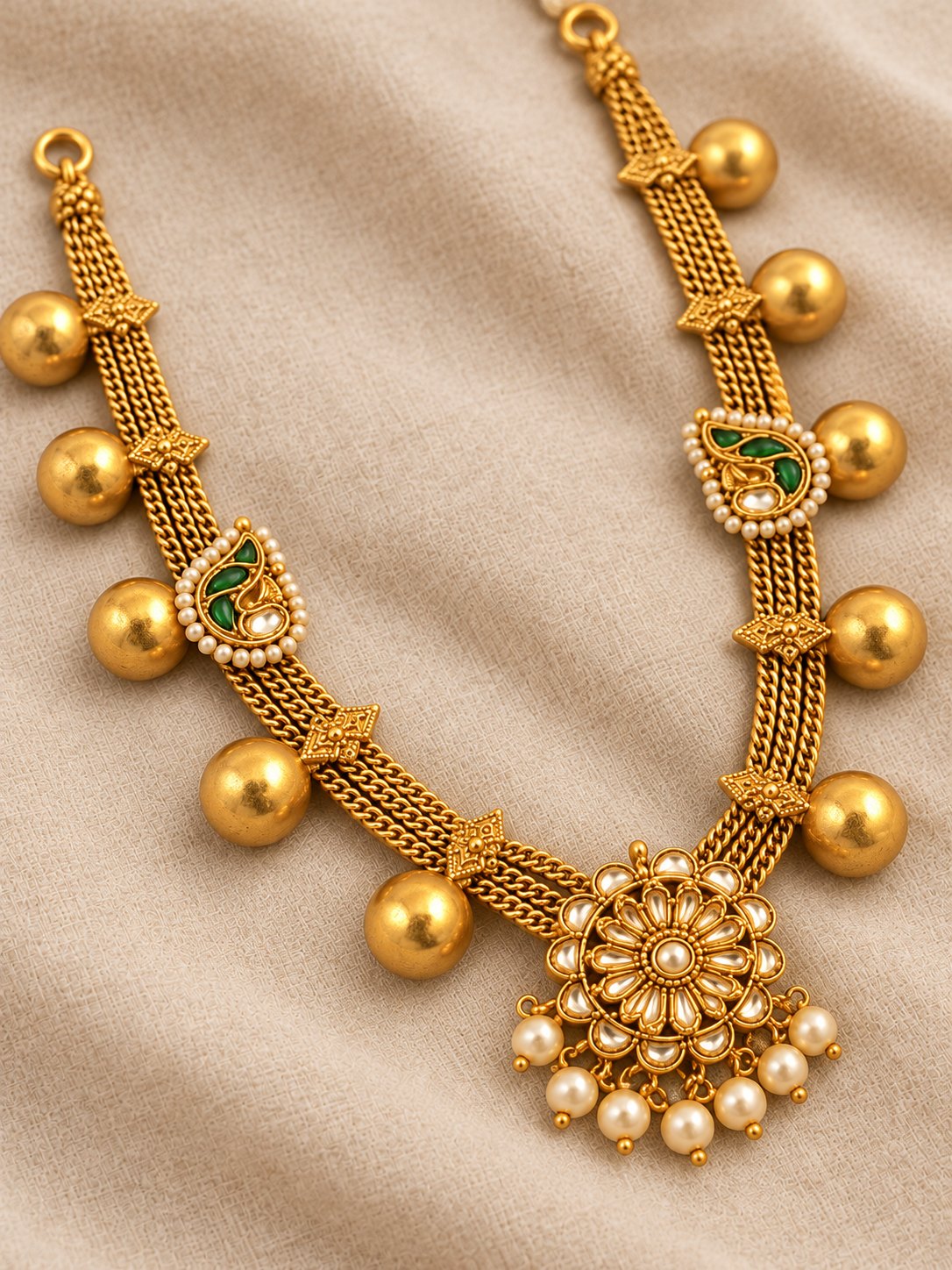 Pushpavali Gundu Necklace, photo 2