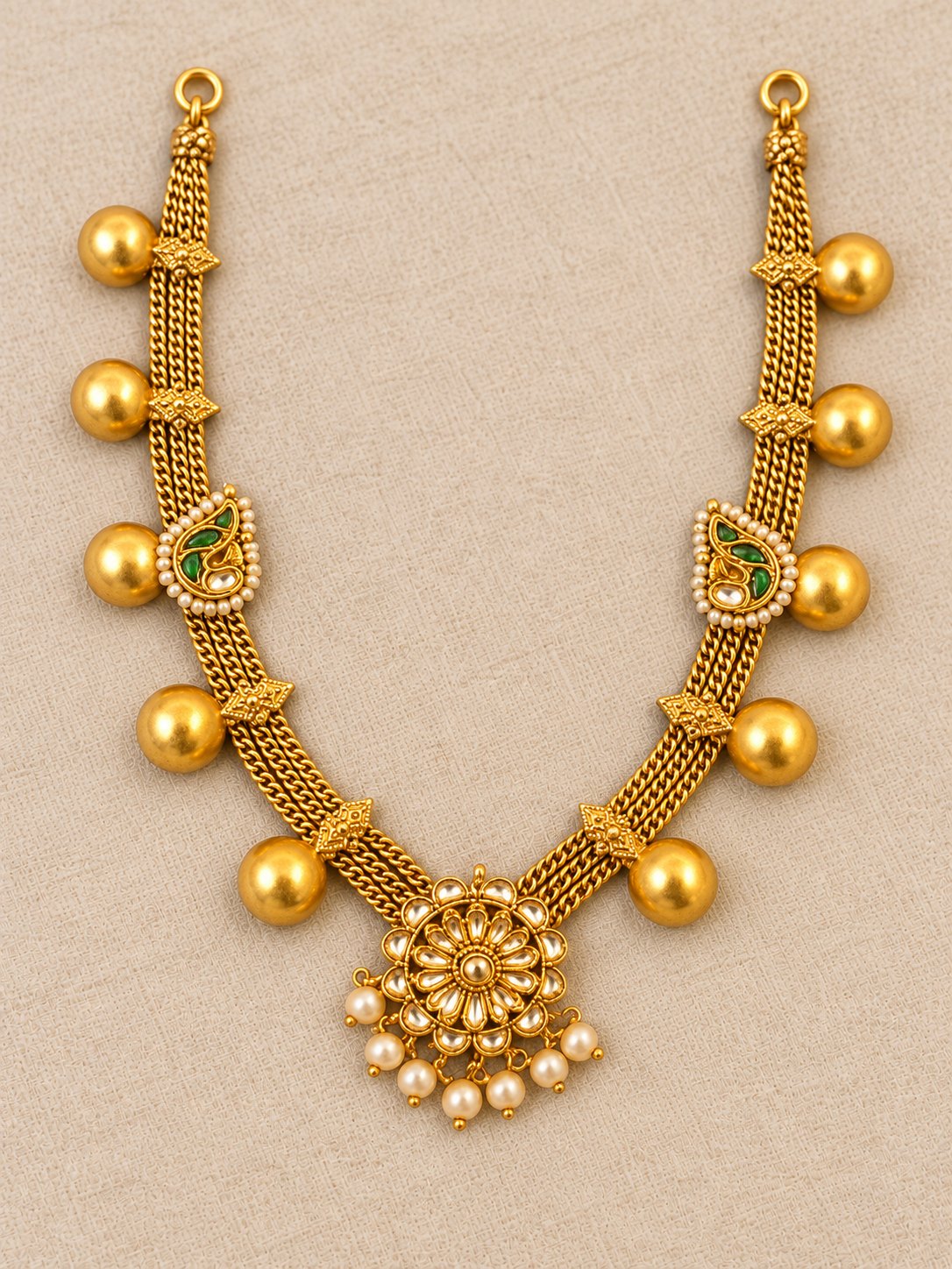 Pushpavali Gundu Necklace, photo 3