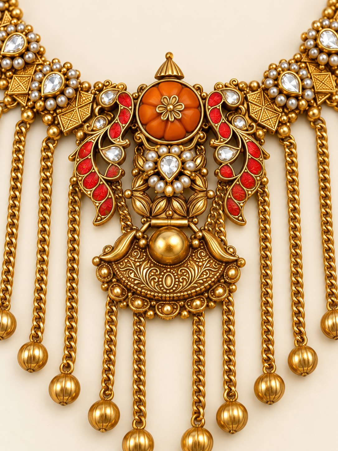 Rajangana Antique Gold Necklace, photo 2
