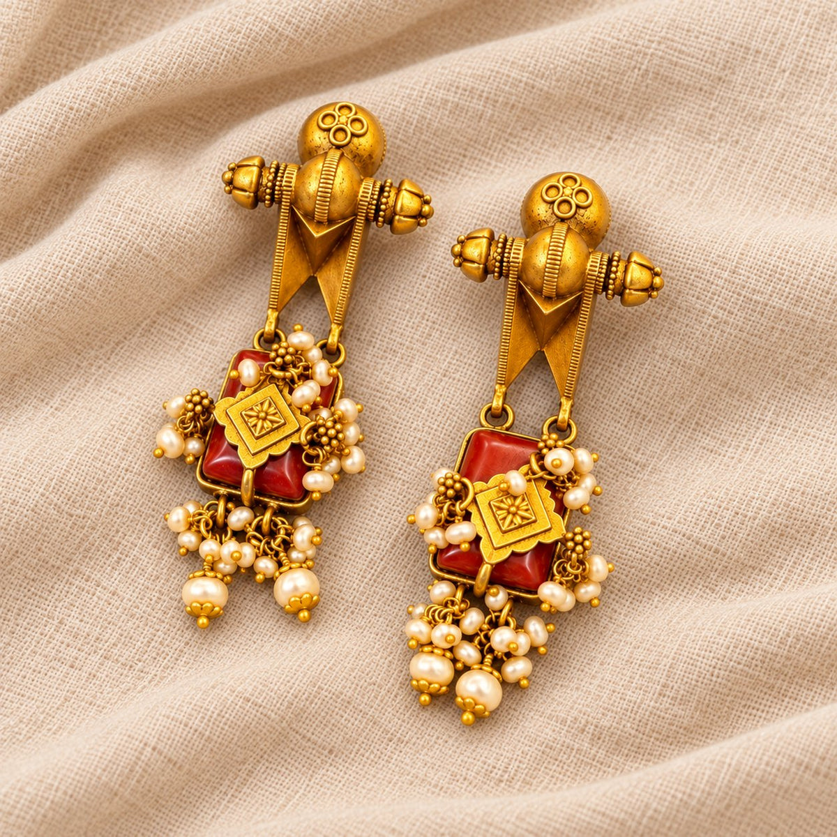 Raktima Coral Earrings, photo 2