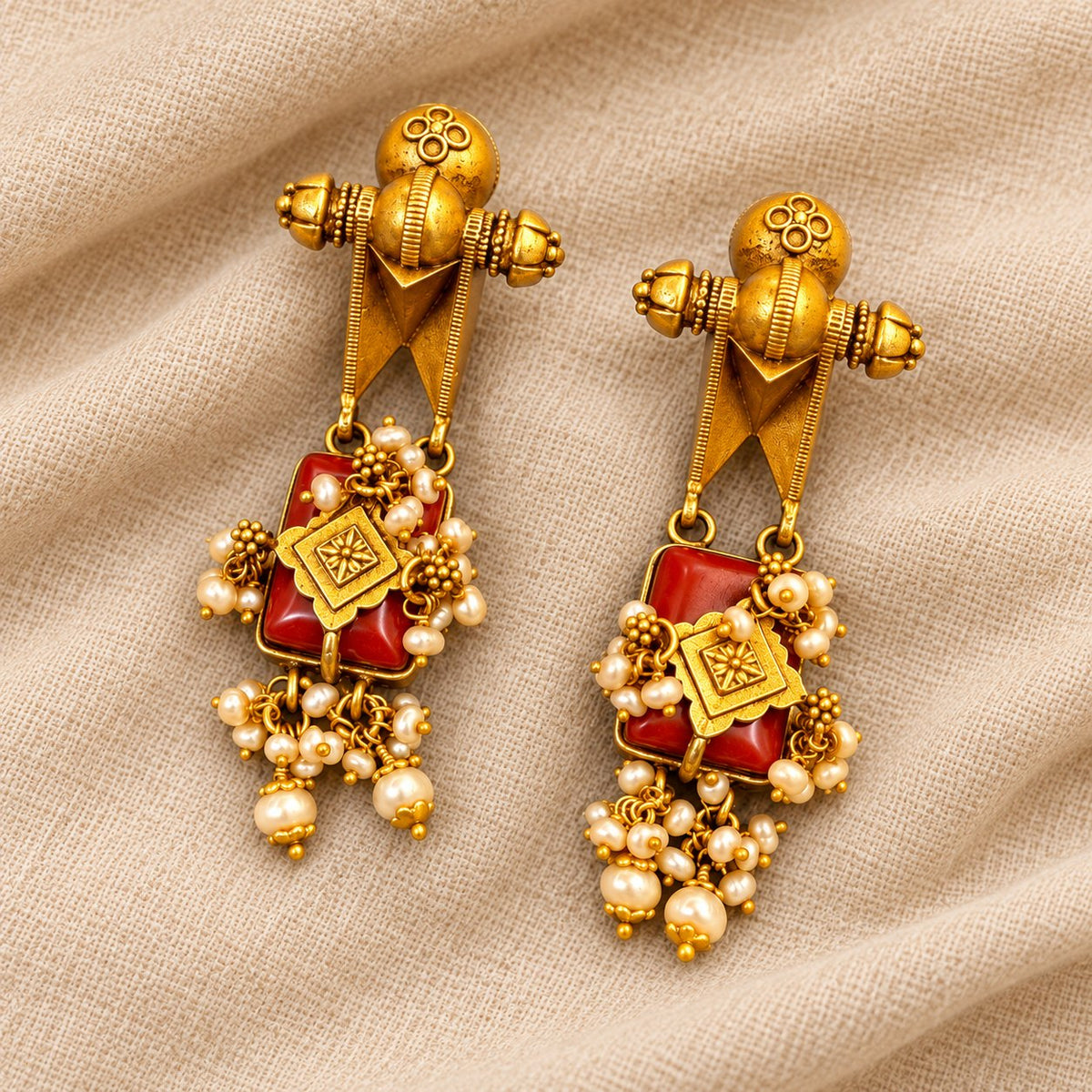 Raktima Coral Earrings, photo 3