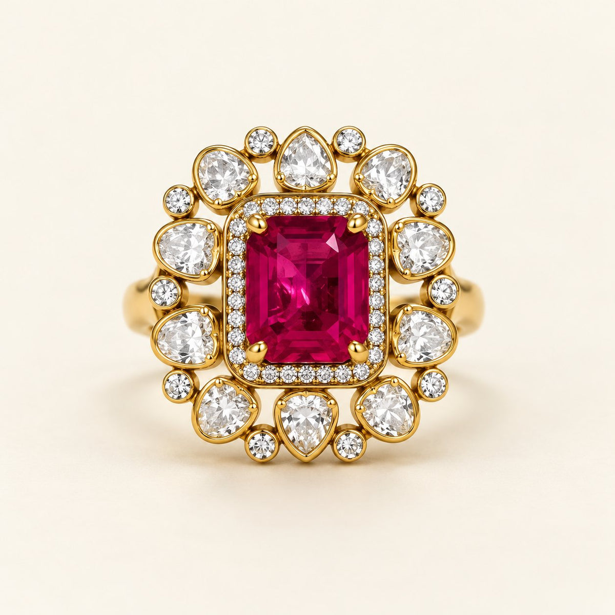 Raktima Royale Kundan Finger Ring, photo 1