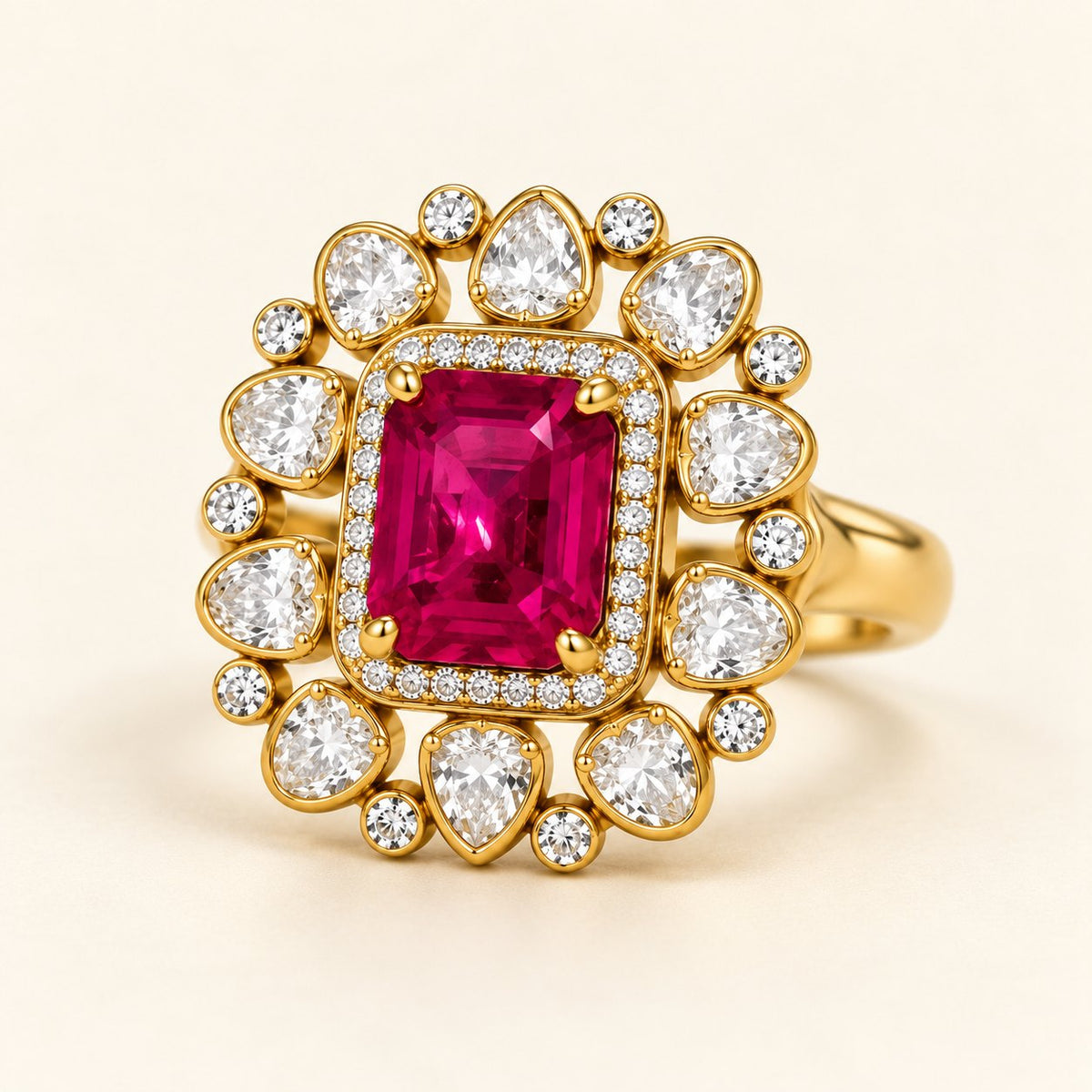Raktima Royale Kundan Finger Ring, photo 3
