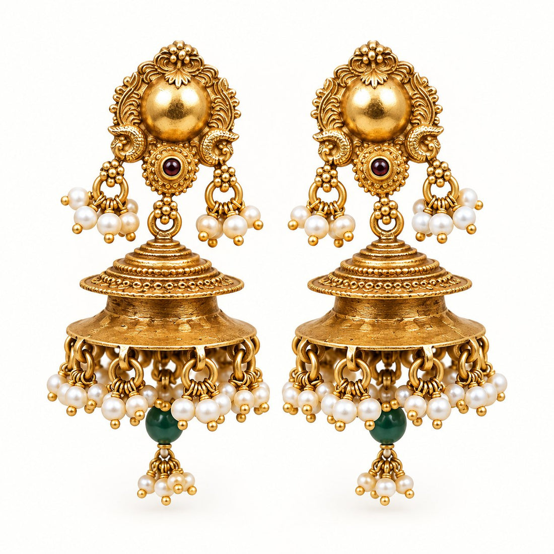 Ratnangi Pearl Jhumkas, photo 1