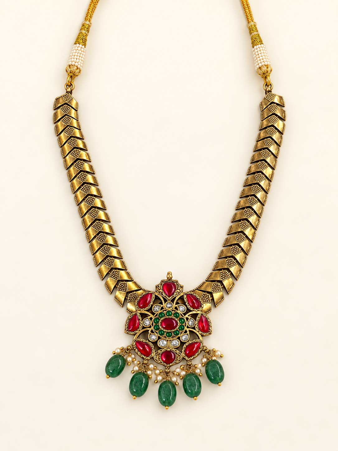 Ratnavalli Antique Patta Necklace, photo 1