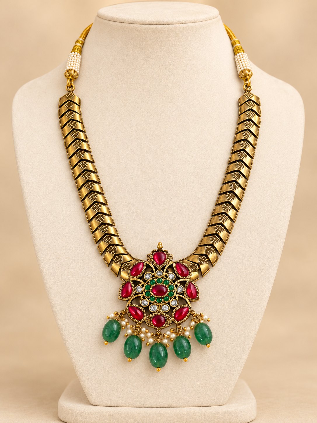 Ratnavalli Antique Patta Necklace, photo 2